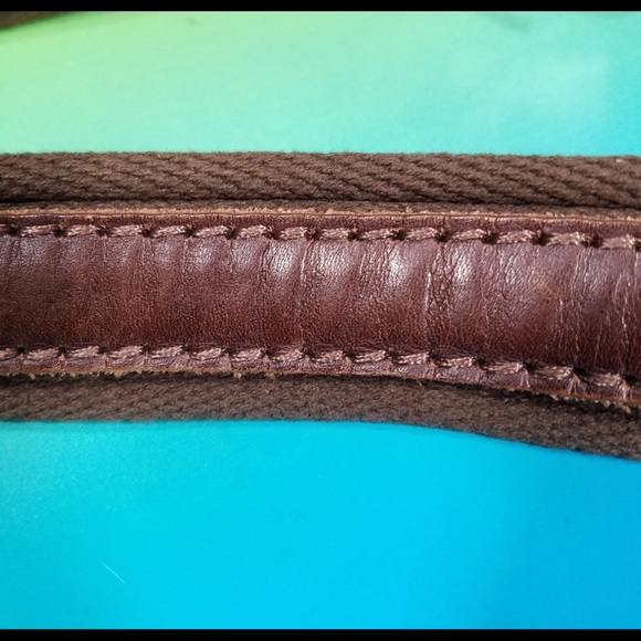 NWT Aeropostale Belt Style #9714 Brown Dress Casual Unisex Woven Leather Detail - Picture 6 of 6